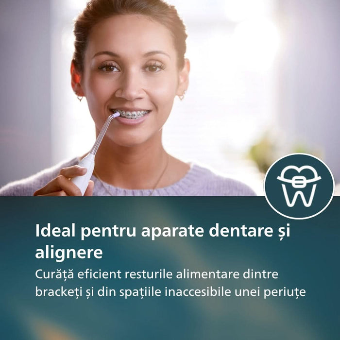Irigator bucal PHILIPS Sonicare 7000 HX3911/40, 10 viteze, 4 capete, alb WALTI