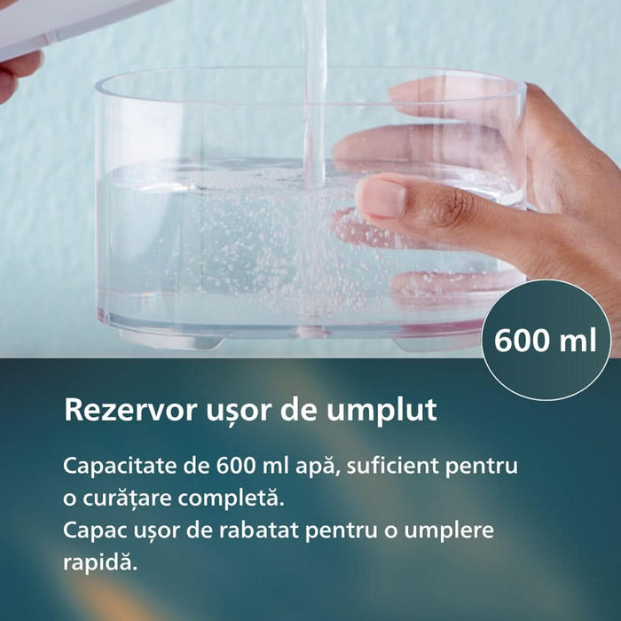 Irigator bucal PHILIPS Sonicare 7000 HX3911/40, 10 viteze, 4 capete, alb WALTI