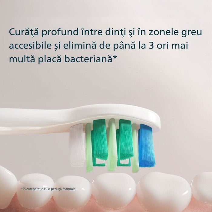 Periuta de dinti electrica PHILIPS Sonicare HX4022/03, 31000 miscari/min, 1 program, 2 capate, roz WALTI
