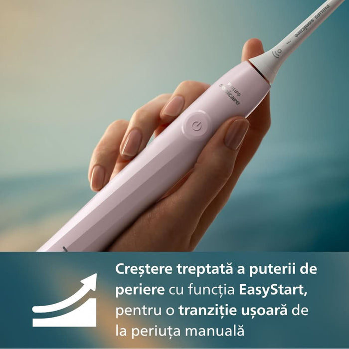 Periuta de dinti electrica PHILIPS Sonicare HX4022/03, 31000 miscari/min, 1 program, 2 capate, roz WALTI