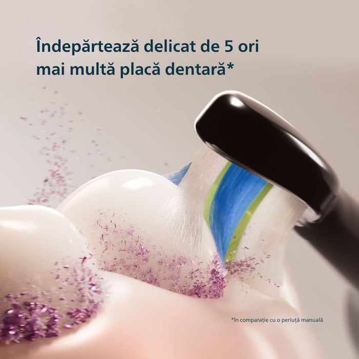 Periuta de dinti electrica PHILIPS Sonicare HX4033/32, 31000 miscari/min, 3 programe, 1 capat, negru WALTI