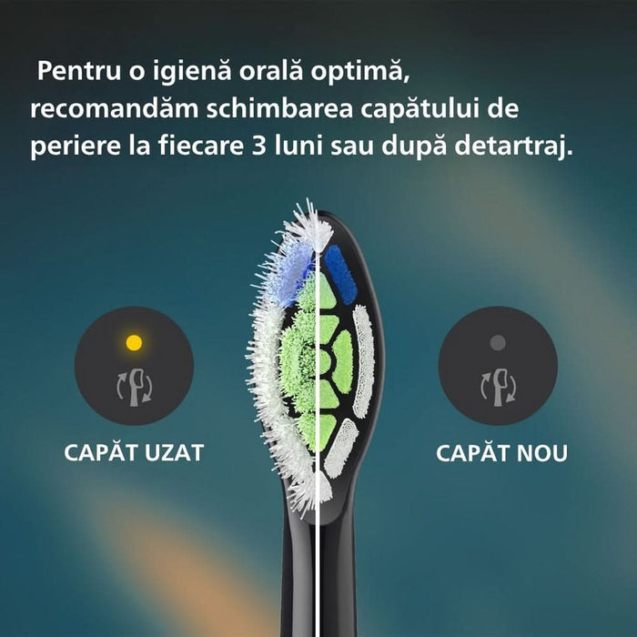 Periuta de dinti electrica PHILIPS Sonicare HX4033/32, 31000 miscari/min, 3 programe, 1 capat, negru WALTI