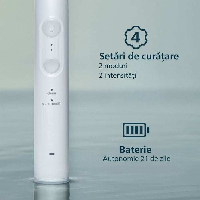 Periuta de dinti electrica HX4042/41, 31000 miscari/min, 4 programe, 2 capate, alb WALTI