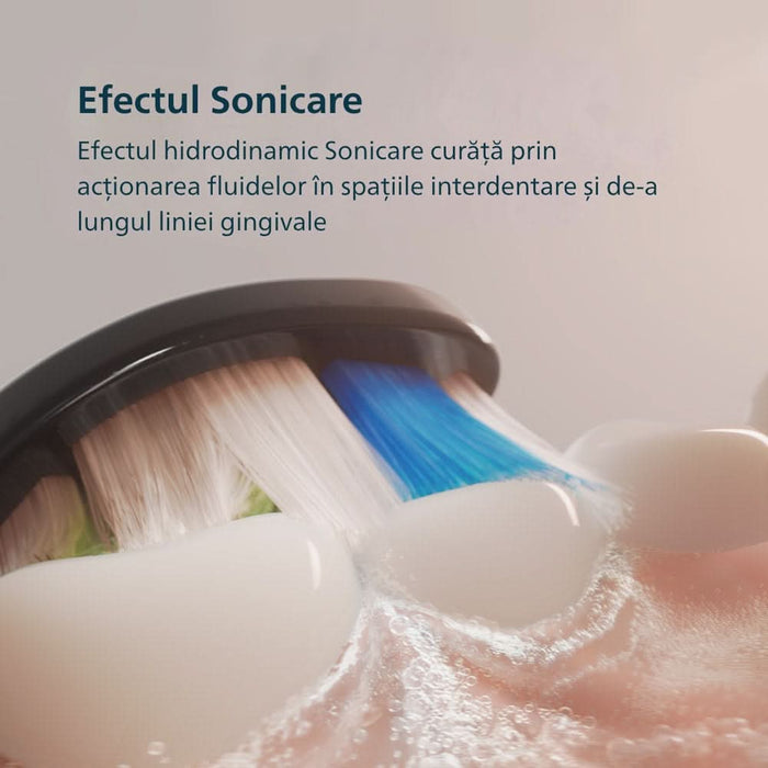 Periuta de dinti electrica PHILIPS Sonicare HX4042/52, 31000 miscari/min, 4 programe, 2 capate, negru WALTI