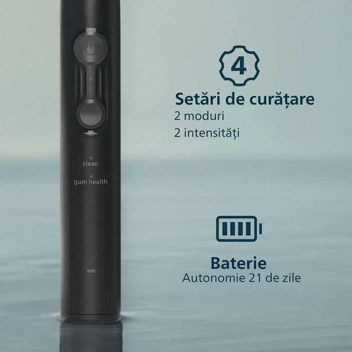 Periuta de dinti electrica PHILIPS Sonicare HX4042/52, 31000 miscari/min, 4 programe, 2 capate, negru WALTI