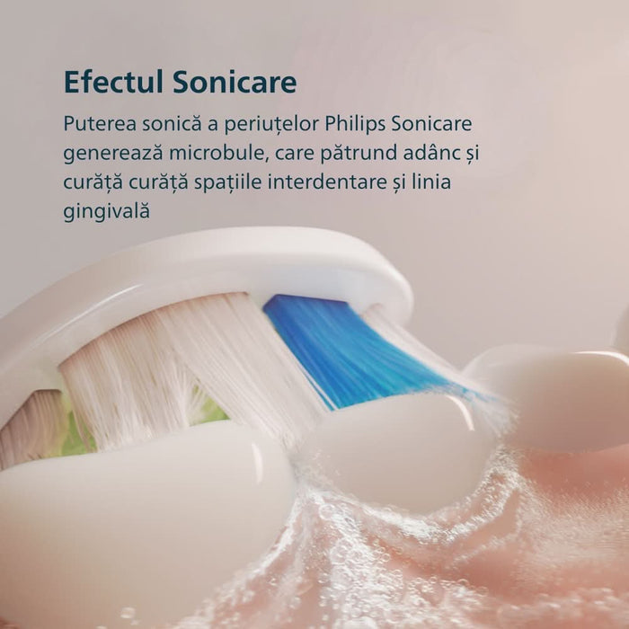 Periuta de dinti electrica PHILIPS Sonicare 5300 HX7108/01, 62000 miscari/min, 1 program, 1 capat, alb WALTI