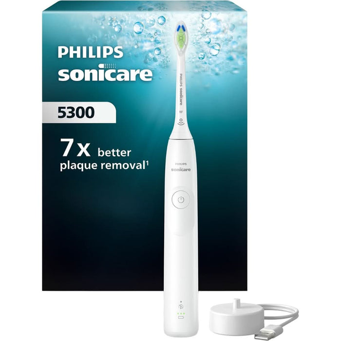Periuta de dinti electrica PHILIPS Sonicare 5300 HX7108/01, 62000 miscari/min, 1 program, 1 capat, alb WALTI