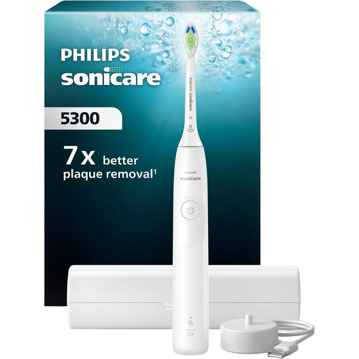 Periuta de dinti electrica PHILIPS Sonicare 5300 HX7108/02, 62000 miscari/min, 1 program, 1 capat, alb WALTI