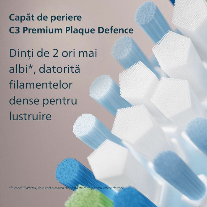 Periuta de dinti electrica PHILIPS Sonicare DiamondClean Series 9000 HX9911/84, 62000 miscari/min, 4 programe, 1 capat, roz WALTI