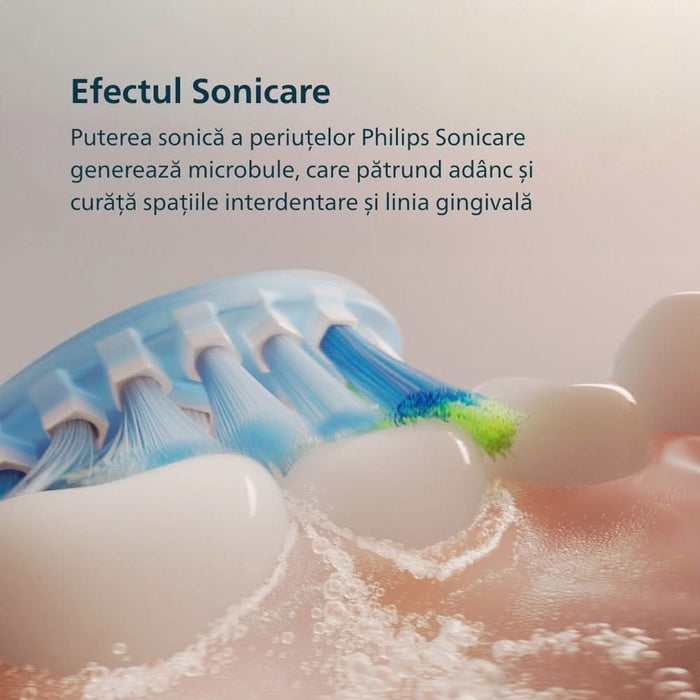 Periuta de dinti electrica PHILIPS Sonicare DiamondClean Series 9000 HX9911/84, 62000 miscari/min, 4 programe, 1 capat, roz WALTI