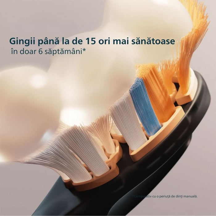 Periuta de dinti electrica PHILIPS Sonicare Prestige 9900 HX9992/42, 62000 miscari/min, 5 programe,  2 capete A3 Premium All in-One, Midnight Blue WALTI