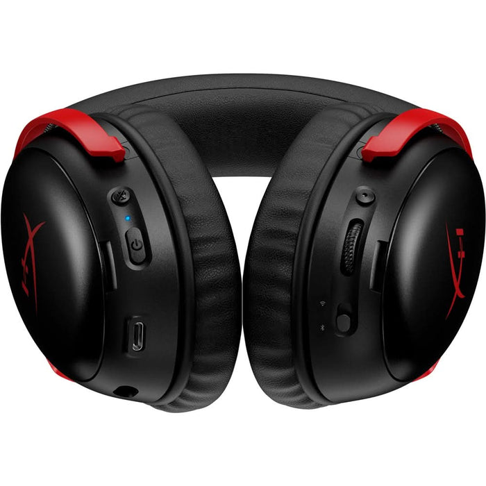 Casti Gaming Wireless HyperX Cloud III S, DTS Headphone:X Spatial Audio, multiplatforma, negru-rosu WALTI