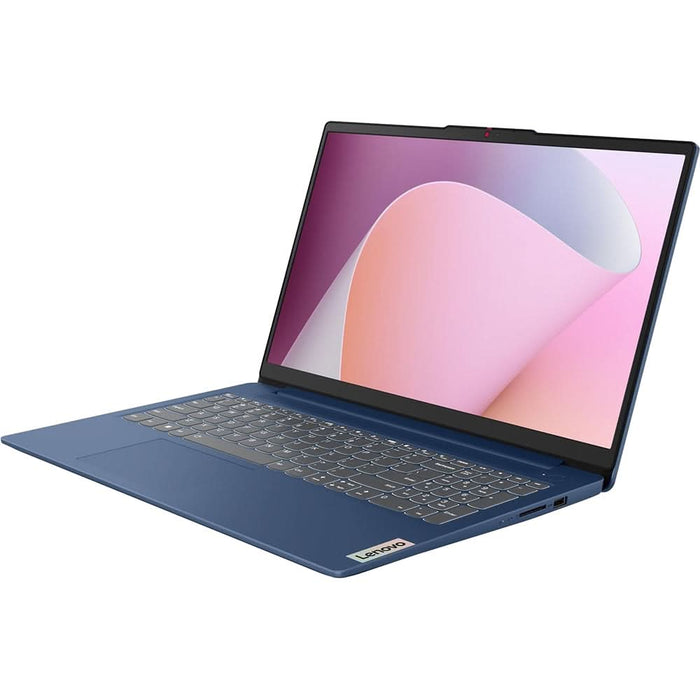 Laptop LENOVO IdeaPad Slim 3 15AMN8, AMD Ryzen 5 40 pana la 4.3GHz, 15.6" Full HD, 8GB, 512GB, AMD Radeon 610M, FreeDOS, Abyss Blue WALTI