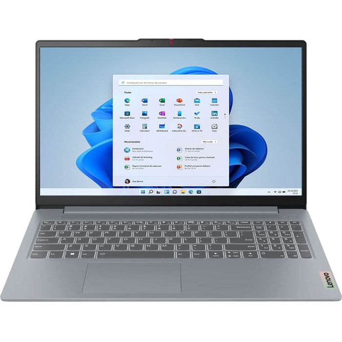 Laptop LENOVO IdeaPad Slim 3 15IAH8, Intel Core i5-12450H pana la 4.4Ghz, 15.6" Full HD, 8GB, SSD 512GB, Intel UHD Graphics, Windows 11 Home, gri WALTI