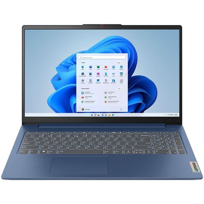 Laptop LENOVO IdeaPad Slim 3 15IAN8, Intel N100 pana la 3.4GHz, 15.6" Full HD, 4GB, UFS 3.1 128GB, Intel UHD Graphics, Windows 11 Home, Abyss Blue WALTI