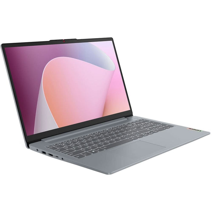 Laptop LENOVO IdeaPad Slim 3 15AMN8, AMD Ryzen 5 40 pana la 4.3GHz, 15.6" Full HD, 8GB, 512GB, AMD Radeon 610M, FreeDOS, Arctic Grey WALTI
