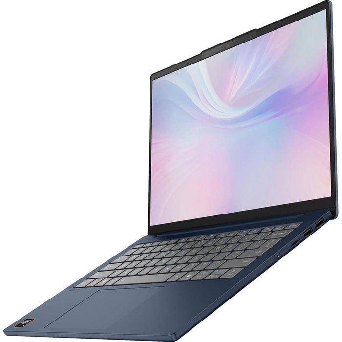 Laptop LENOVO IdeaPad Slim 5 14AKP10, AMD Ryzen AI 5 330 pana la 4.5 GHz, 14" WUXGA, 16GB, SSD 1TB, AMD Radeon 820M, Free DOS, Cosmic Blue WALTI