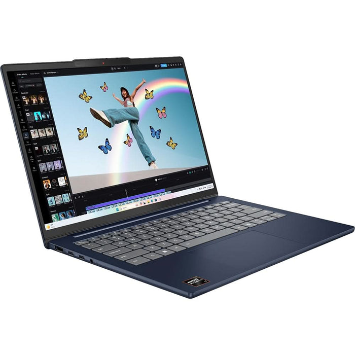 Laptop LENOVO IdeaPad Slim 5 14AKP10, AMD Ryzen AI 5 330 pana la 4.5 GHz, 14" WUXGA, 16GB, SSD 1TB, AMD Radeon 820M, Free DOS, Cosmic Blue WALTI