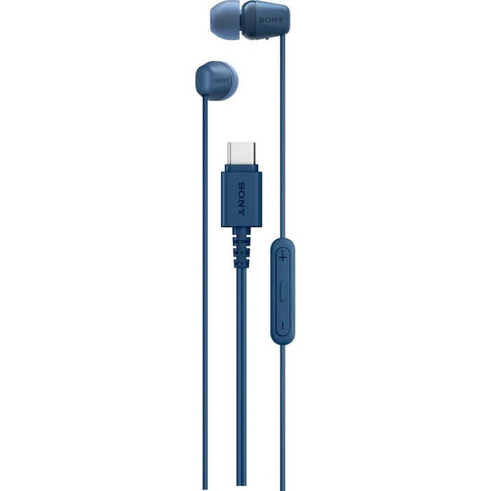 Casti SONY IER-EX15CL, Cu Fir, In-Ear, Microfon, USB-C, albastru - WALTI WALTI