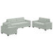 Set canapea, 3 piese, perne gri deschis, catifea - WALTI WALTI
