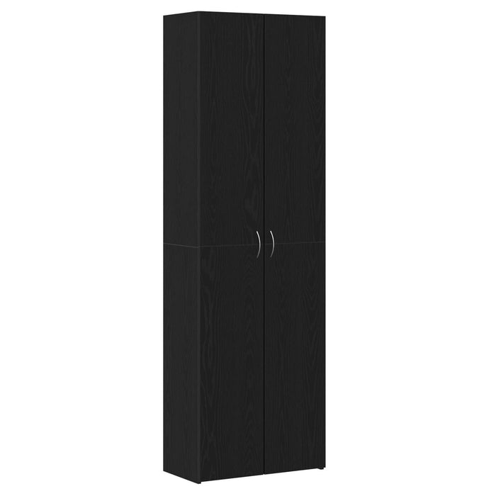 Credență birou vidaXL Negru Stejar 60x32x190 cm Lemn prelucrat - WALTI WALTI