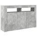 Comodă Gri beton Lemn stratificat 116 x 30 x 75 cm Rectangulară - WALTI WALTI