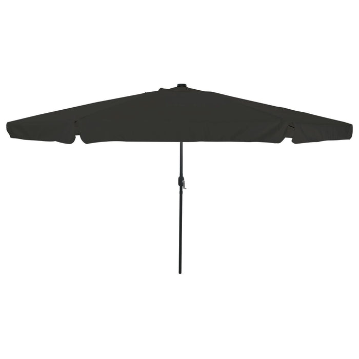 Parasol de grădină vidaXL cu lumini LED ø395x245 cm, Negru - WALTI WALTI