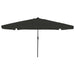 Parasol de grădină vidaXL cu lumini LED ø395x245 cm, Negru - WALTI WALTI