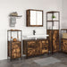 Set Mobilier Baie din Lemn Ingineresc Stejar Fumuriu - 3 Piese - WALTI WALTI