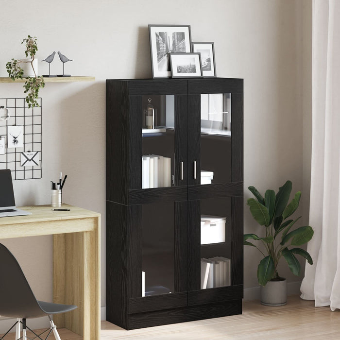 Bibliotecă, stejar negru, 82,5x30,5x150 cm, lemn prelucrat - WALTI WALTI