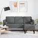 Canapea L-shaped pentru 3 persoane Gri închis 160 cm Fabricat - WALTI WALTI
