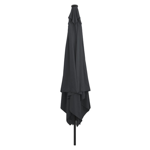 Umbrelă de grădină quadrată vidaXL cu LED-uri 295x245 cm antracit - WALTI WALTI