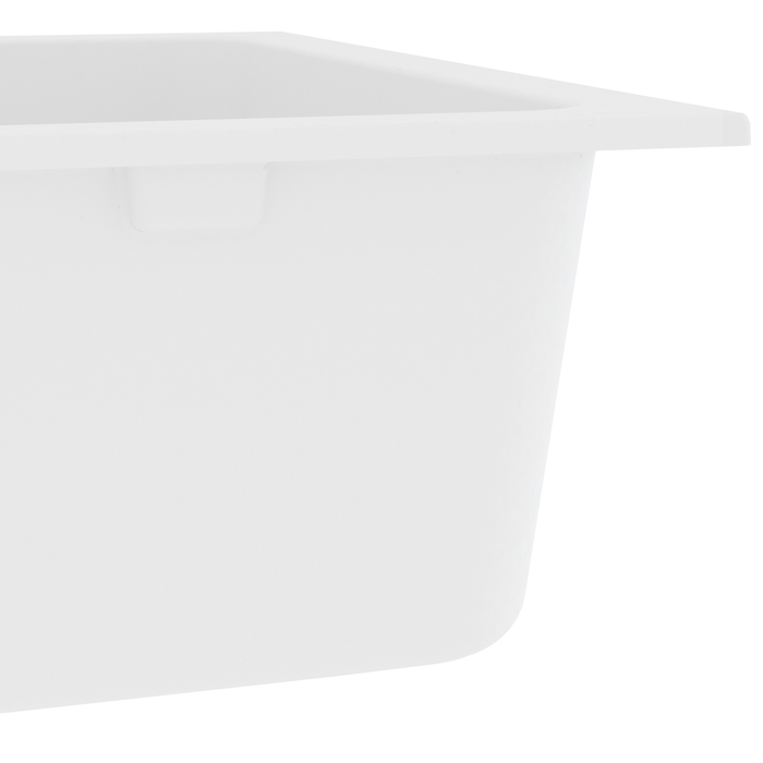 Chiuvetă de bucătărie Alb 76 x 48 x 30 cm Quartz și rășină WALTI