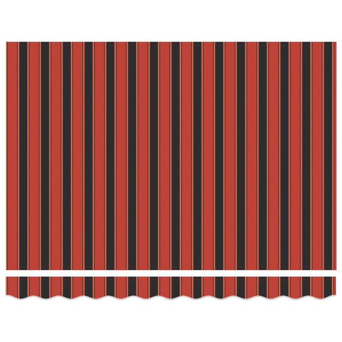 Cortina Retractabilă Portocalie și maro 350 x 250 cm țesătură - WALTI WALTI