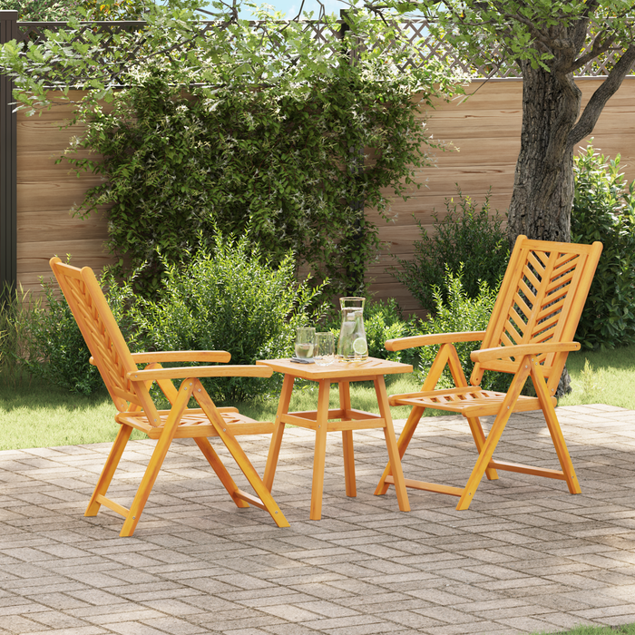 Set Bistro de Grădină 3 pcs Maro lemn masiv de acacia - WALTI WALTI