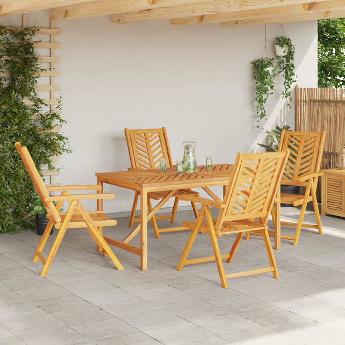 Set de Dining pentru Grădină 5 Piese Lemn Masiv de Acacia - WALTI WALTI