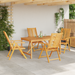 Set de Dining pentru Grădină 5 Piese Lemn Masiv de Acacia - WALTI WALTI