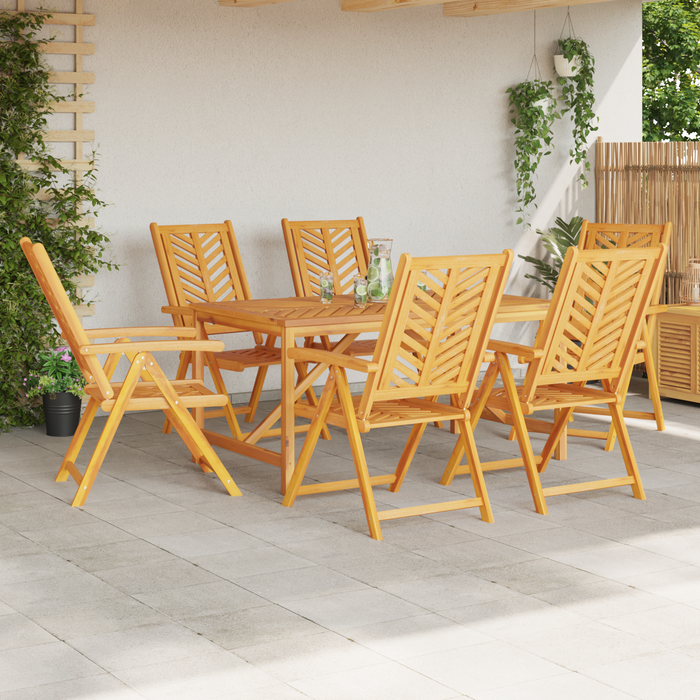Set Dining Grădină 7 Piese din Lemn Masiv Acacia - WALTI WALTI