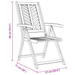 Scaune de Grădină Reclinabile 4 pcs Lemn Solid de Acacia - WALTI WALTI