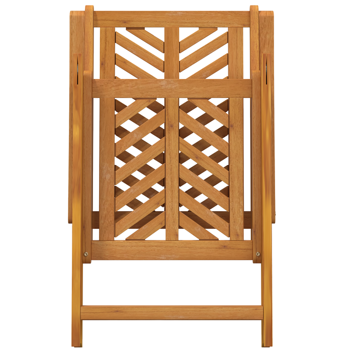 Scaune de grădină reclinabile 8 pcs Lemn masiv de acacia - WALTI WALTI