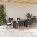 Set de dining pentru grădină 7 piese Negru Ratan Poli - WALTI WALTI