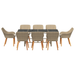 Set de dining pentru grădină 9 piese bej din rattan polimeric - WALTI WALTI