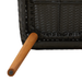 Set dining grădină 5 piese poliratan negru - WALTI WALTI