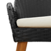 Set de dining de 5 piese Negru Poliratan - WALTI WALTI