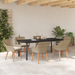 Set de dining pentru grădină 7 piese Bej din ratan - WALTI WALTI