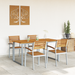 Set de dining pentru grădină din 5 piese, lemn solid de acacia și metal - WALTI WALTI