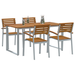 Set de dining pentru grădină din 5 piese, lemn solid de acacia și metal - WALTI WALTI