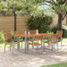 Set de dining pentru grădină , 7 piese, din lemn solid de acacia și metal - WALTI WALTI