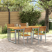 Set de dining de grădină 5 piese din lemn solid de acacia și metal - WALTI WALTI