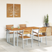 Set de dining de grădină 5 piese din lemn solid de acacia și metal - WALTI WALTI